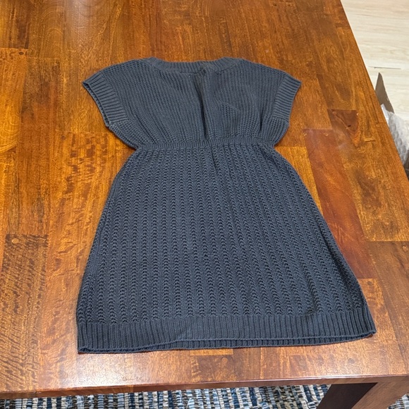 Y2K Mudd Stylish Heather Gray Knit Sweater Dress - Picture 5 of 5